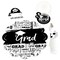 Big Dot of Happiness Black and White Graduation Party Paper Charger and Table Decorations - Chargerific Kit - Place Setting for 8